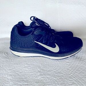 Nike Mens Zoom Winflo 5 Navy Blue Running Shoes Size 11 Sneakers